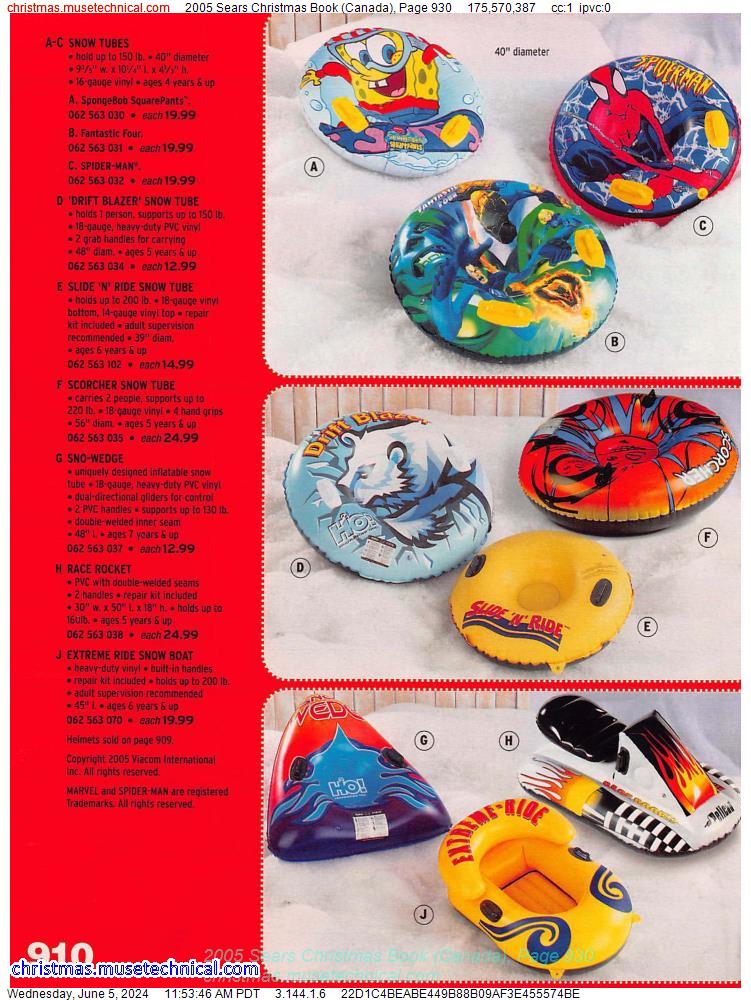 2005 Sears Christmas Book (Canada), Page 930