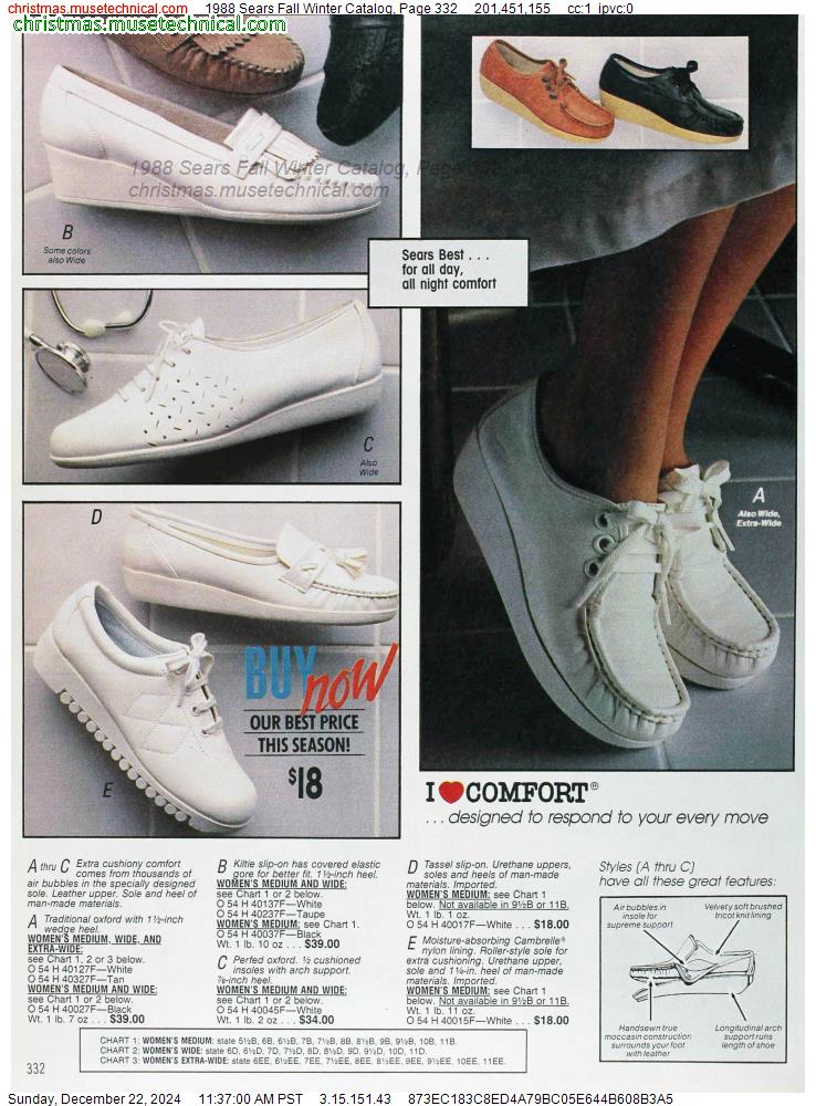 1988 Sears Fall Winter Catalog, Page 332