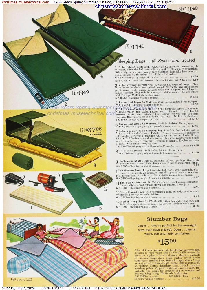 1966 Sears Spring Summer Catalog, Page 682
