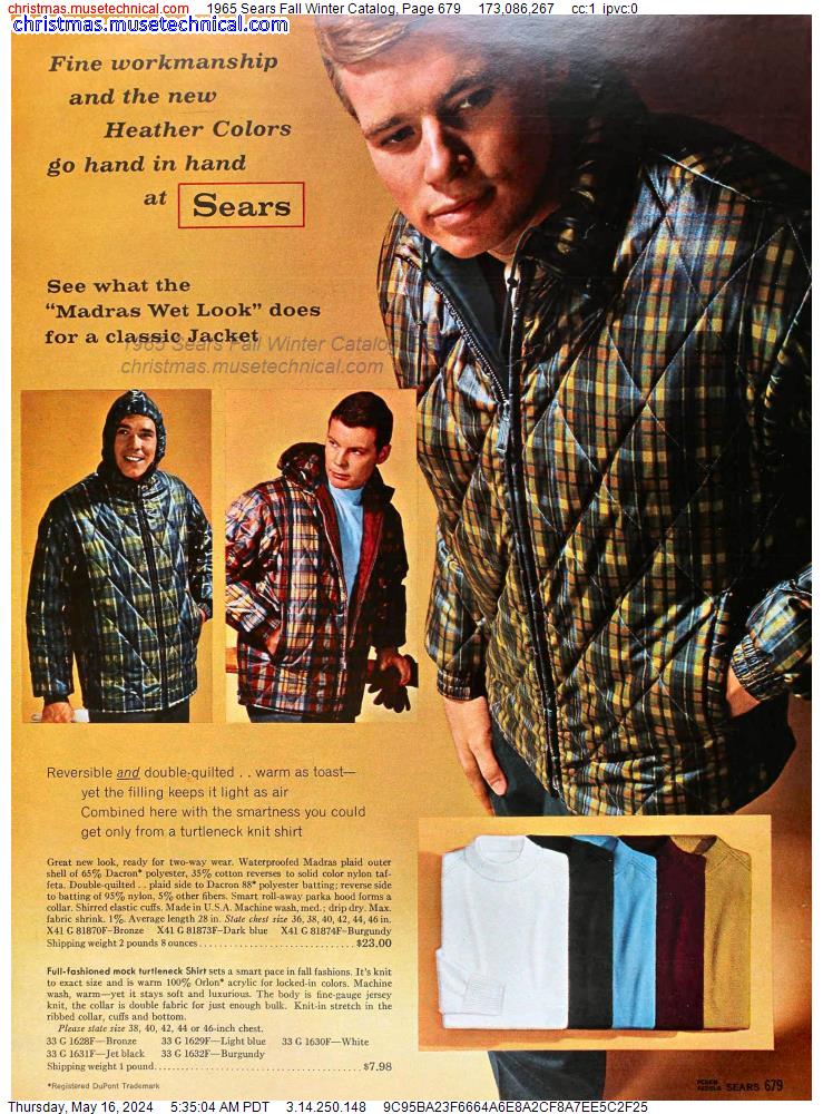 1965 Sears Fall Winter Catalog, Page 679