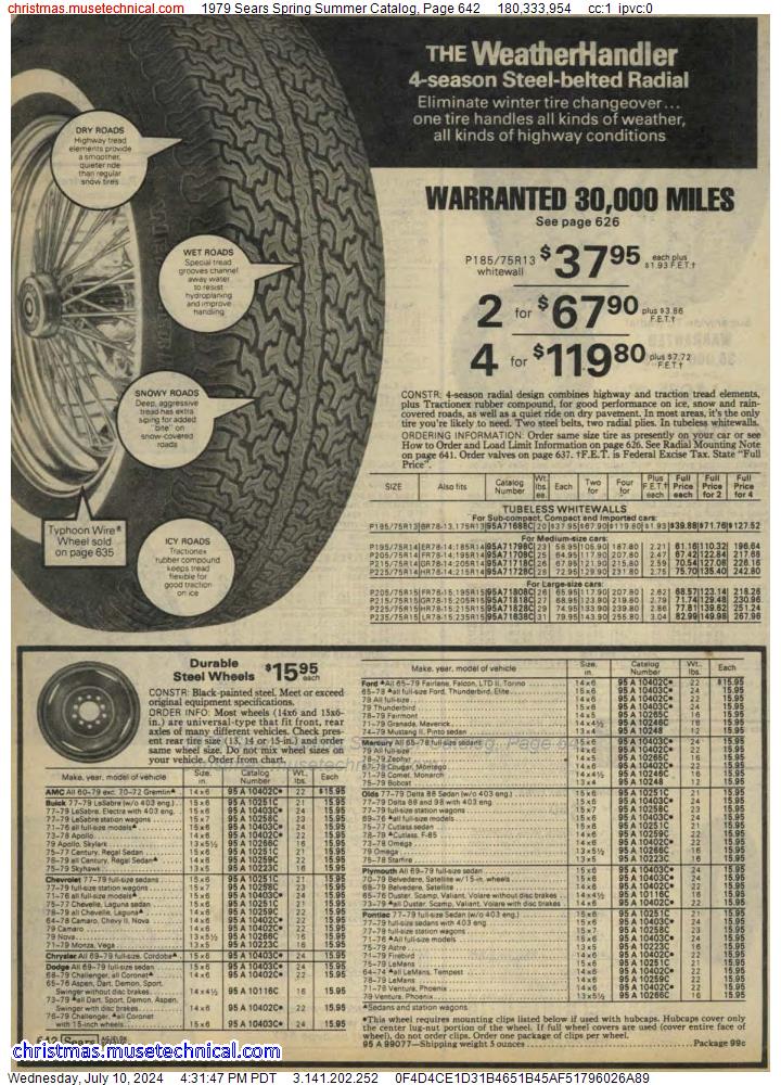 1979 Sears Spring Summer Catalog, Page 642