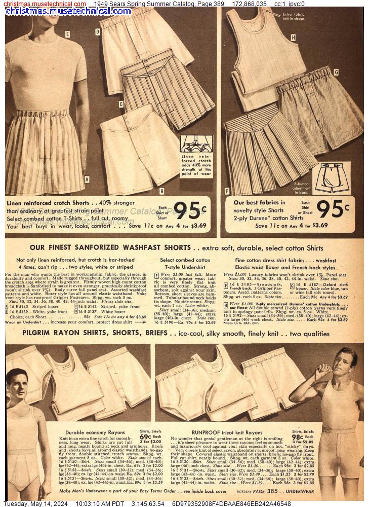 1949 Sears Spring Summer Catalog, Page 389