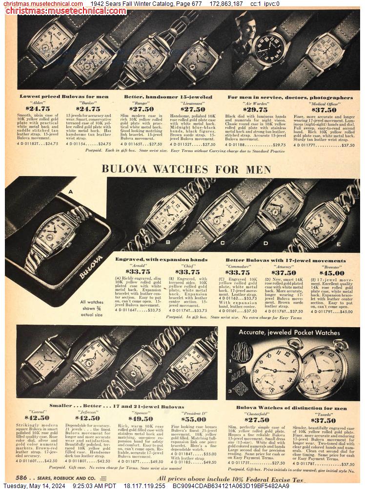 1942 Sears Fall Winter Catalog, Page 677
