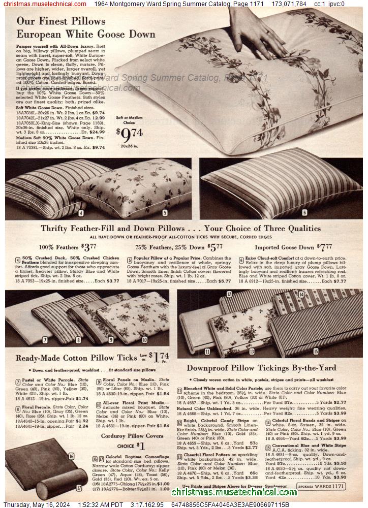 1964 Montgomery Ward Spring Summer Catalog, Page 1171