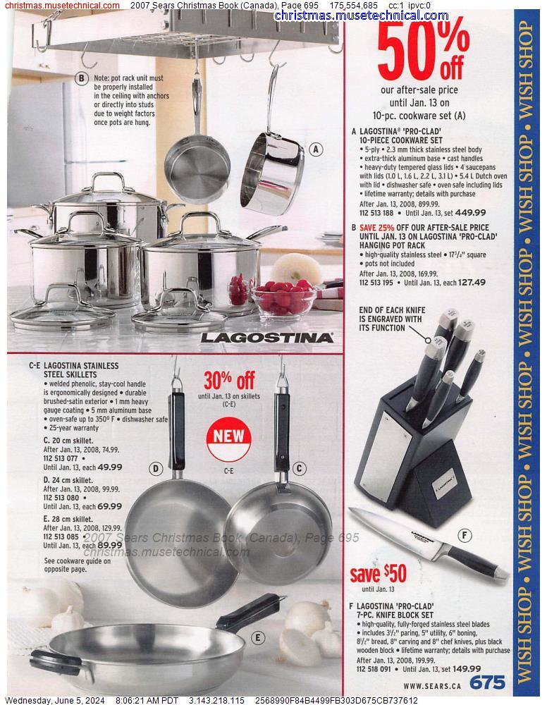 2007 Sears Christmas Book (Canada), Page 695