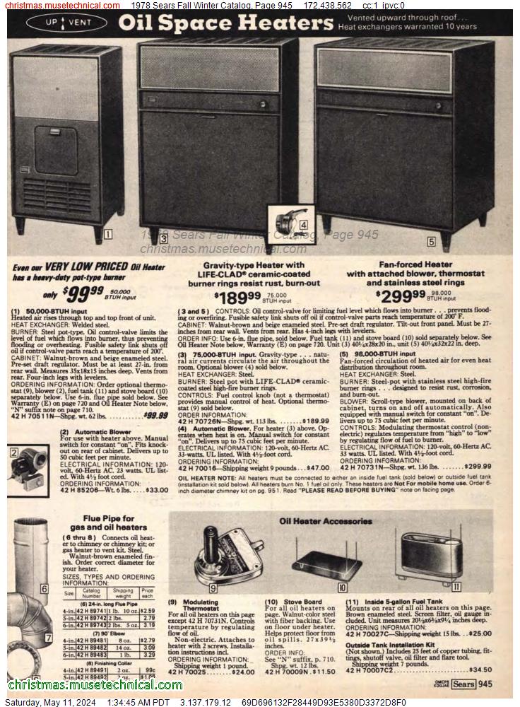 1978 Sears Fall Winter Catalog, Page 945
