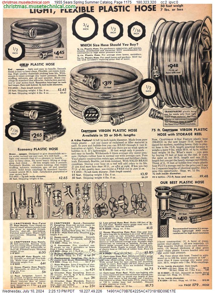 1955 Sears Spring Summer Catalog, Page 1175