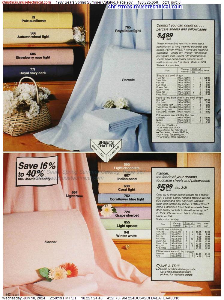 1987 Sears Spring Summer Catalog, Page 967