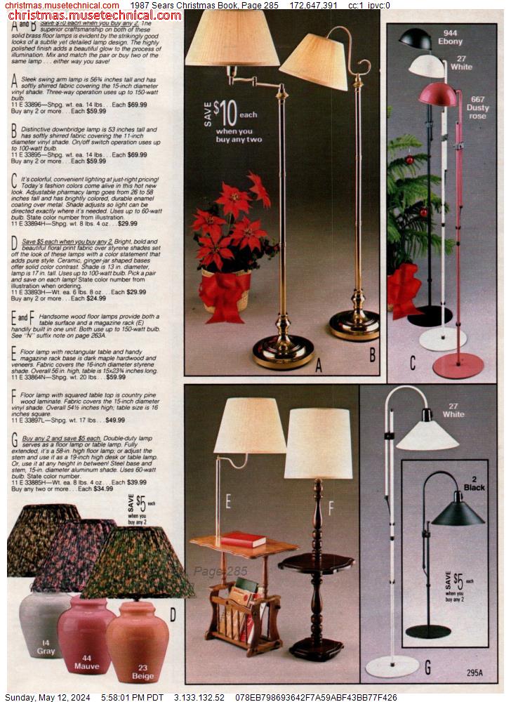 1987 Sears Christmas Book, Page 285