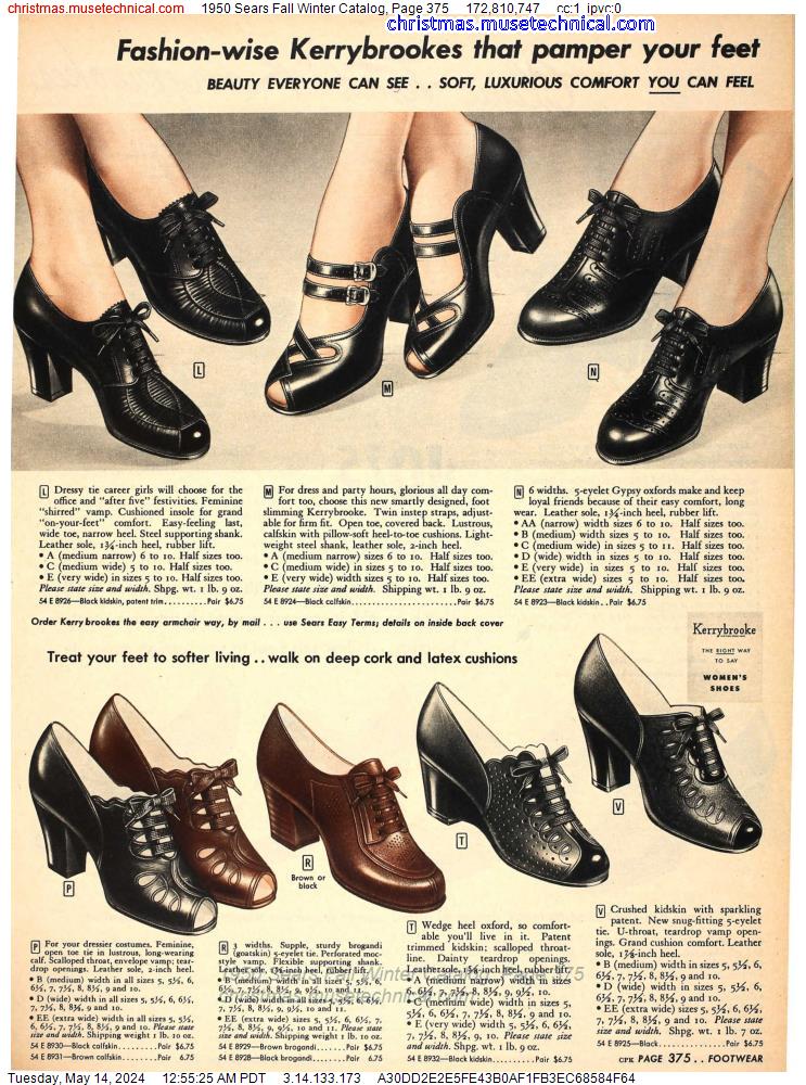 1950 Sears Fall Winter Catalog, Page 375