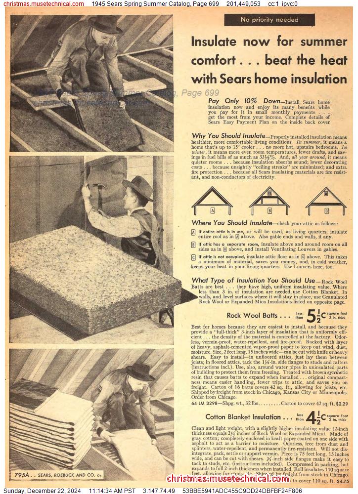 1945 Sears Spring Summer Catalog, Page 699