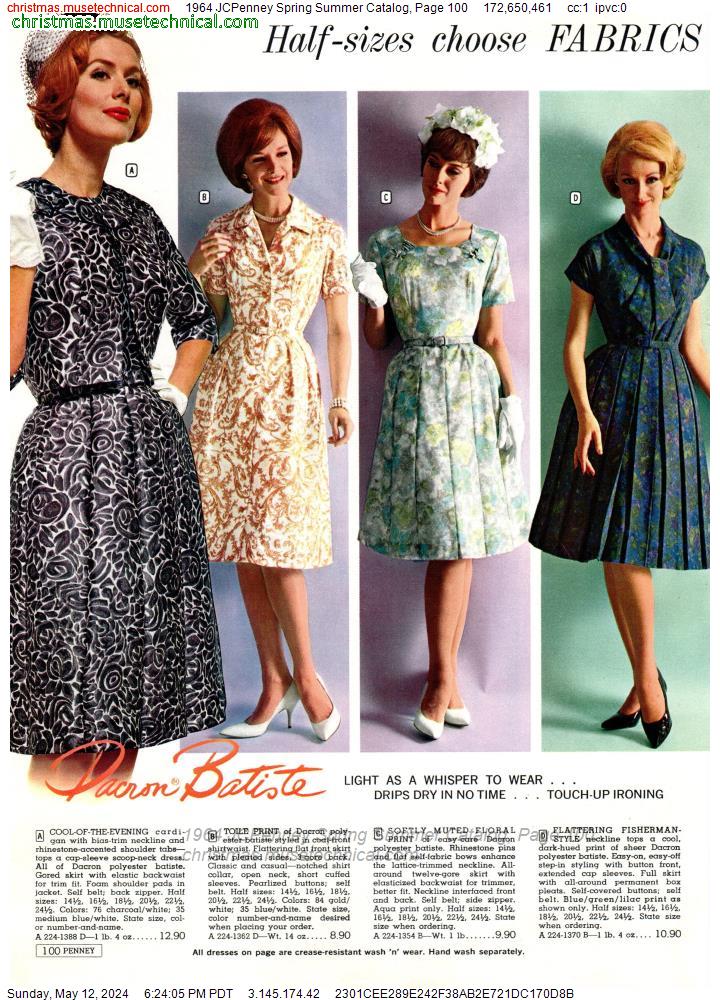 1964 JCPenney Spring Summer Catalog, Page 100