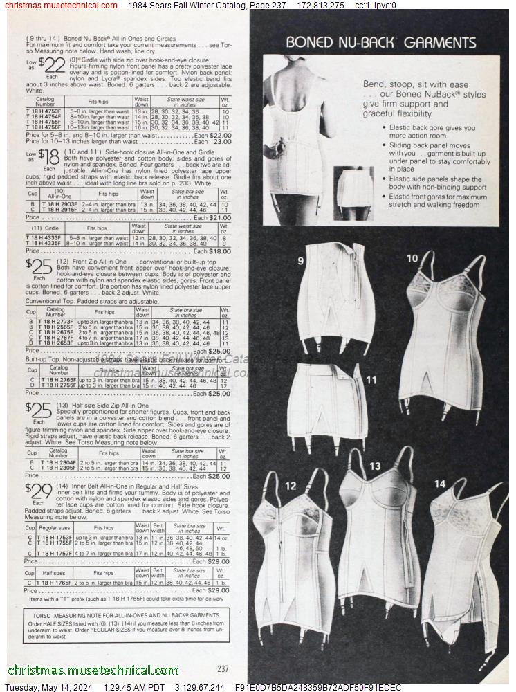 1984 Sears Fall Winter Catalog, Page 237
