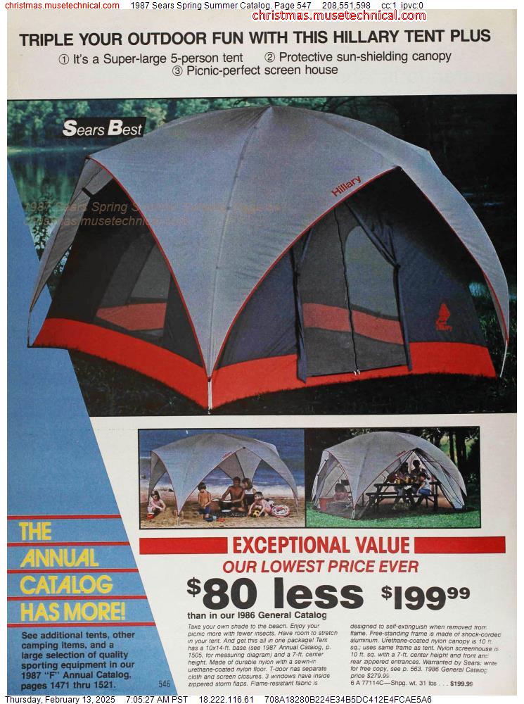 1987 Sears Spring Summer Catalog, Page 547