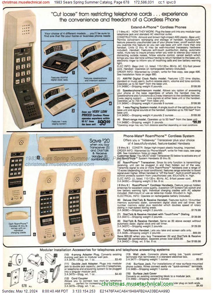 1983 Sears Spring Summer Catalog, Page 678