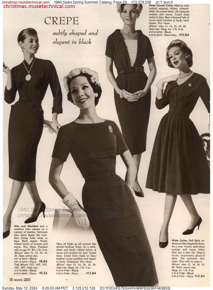 1960 Sears Spring Summer Catalog, Page 28