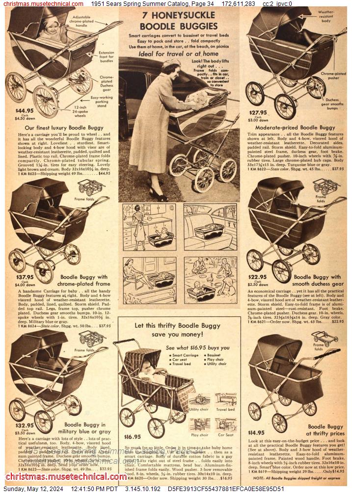 1951 Sears Spring Summer Catalog, Page 34