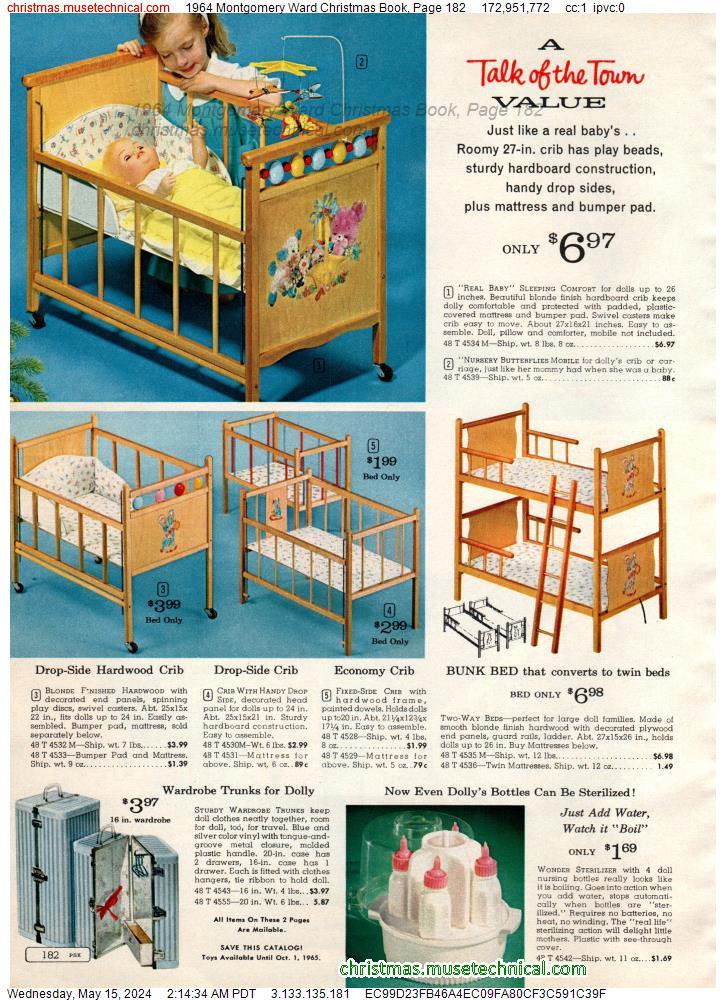 1964 Montgomery Ward Christmas Book, Page 182