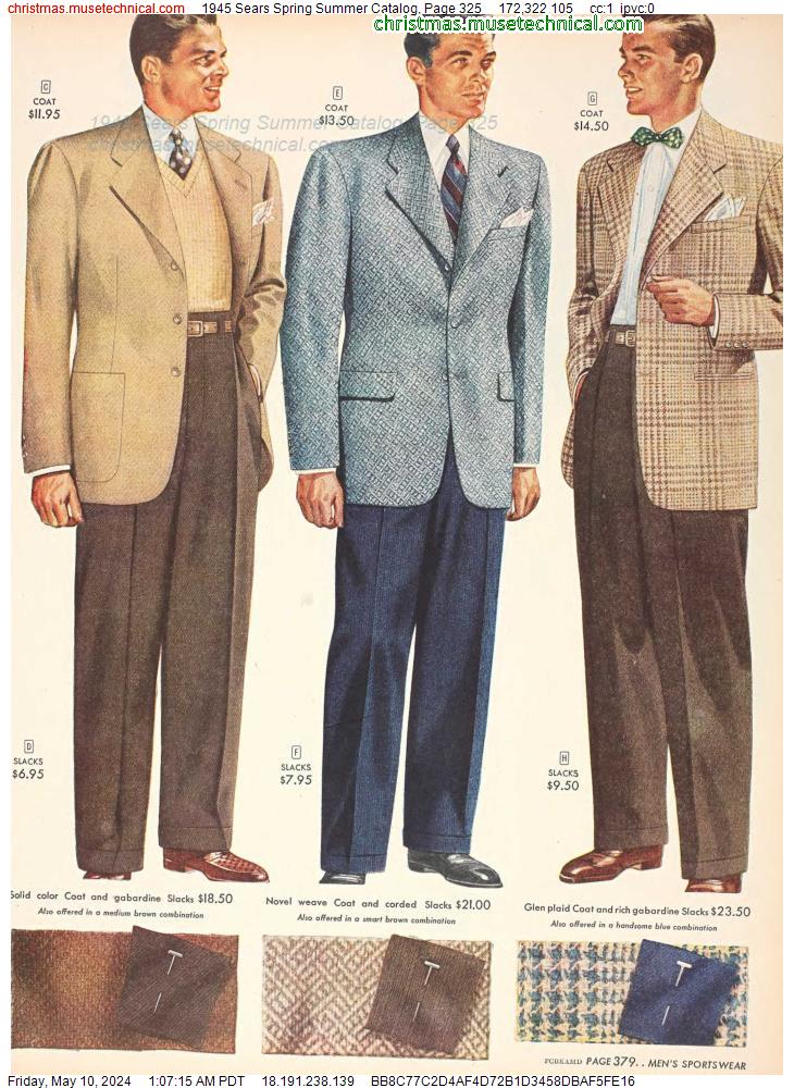 1945 Sears Spring Summer Catalog, Page 325