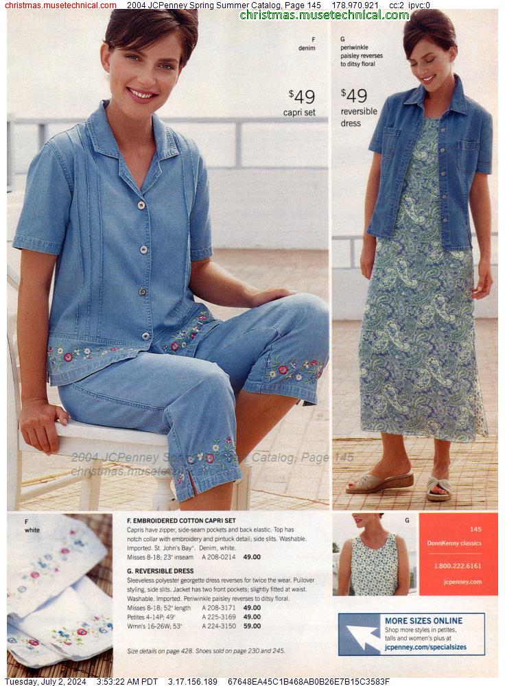 2004 JCPenney Spring Summer Catalog, Page 145