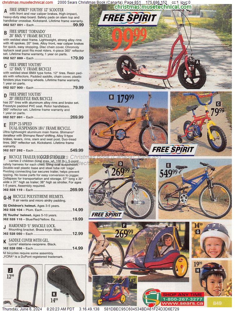 2000 Sears Christmas Book (Canada), Page 851