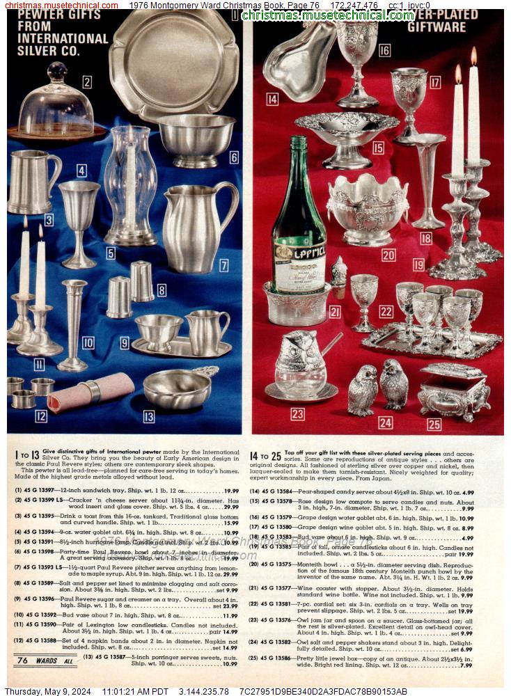 1976 Montgomery Ward Christmas Book, Page 76