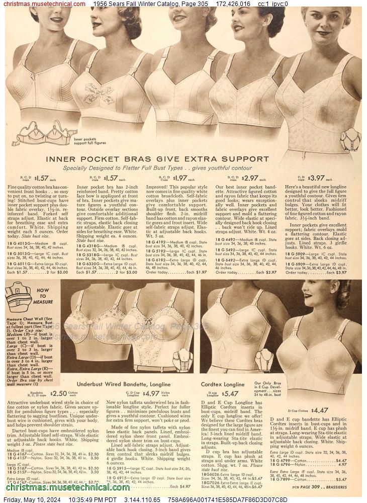 1956 Sears Fall Winter Catalog, Page 305