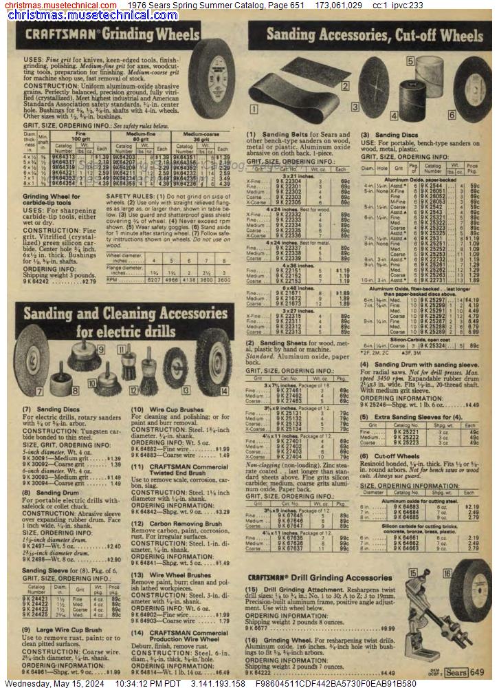 1976 Sears Spring Summer Catalog, Page 651