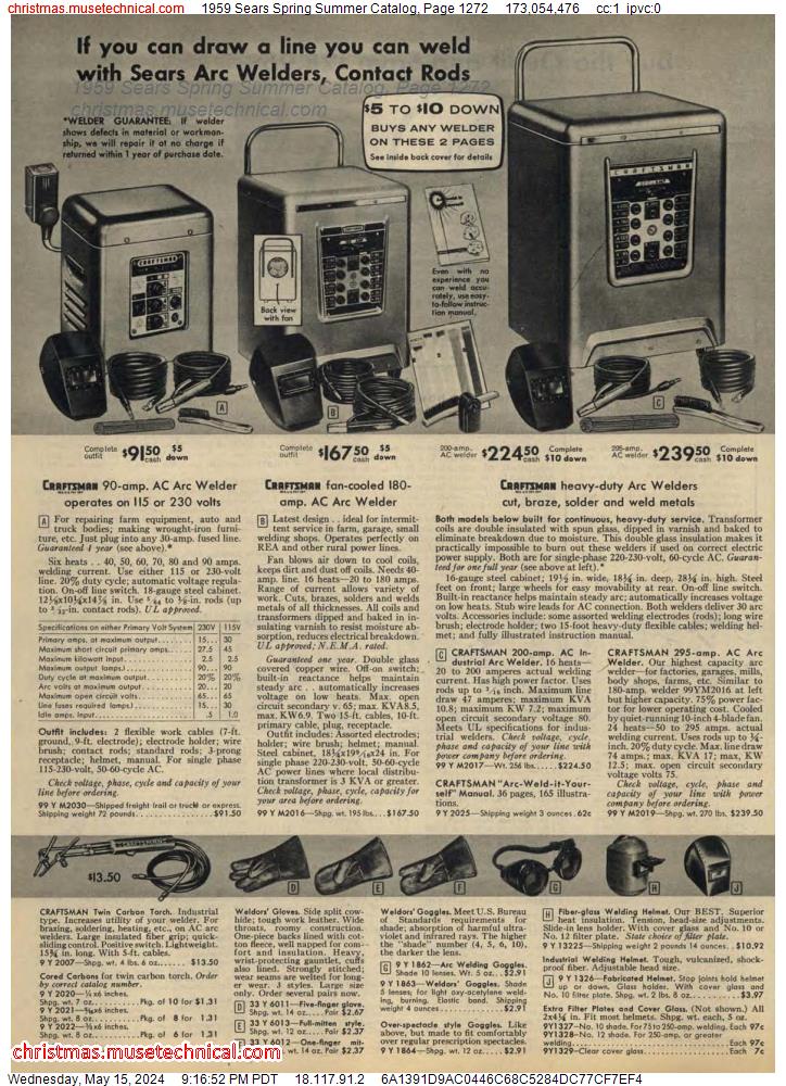 1959 Sears Spring Summer Catalog, Page 1272