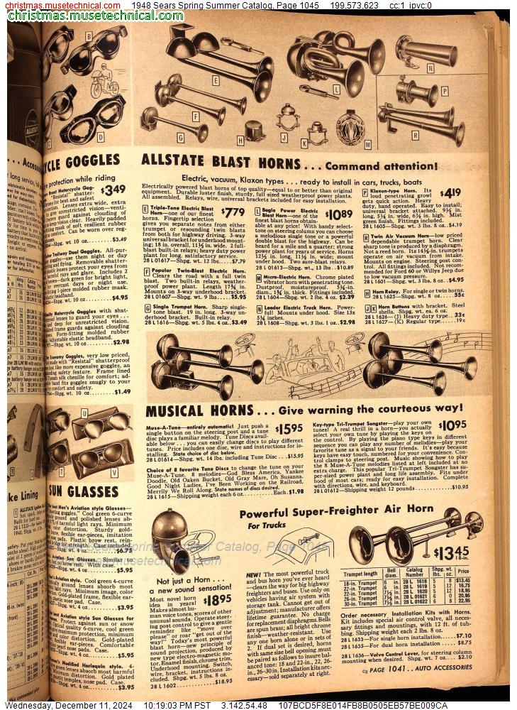 1948 Sears Spring Summer Catalog, Page 1045