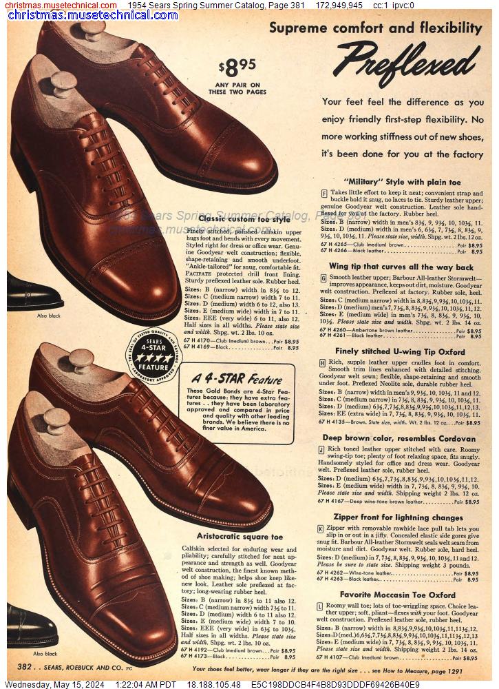 1954 Sears Spring Summer Catalog, Page 381