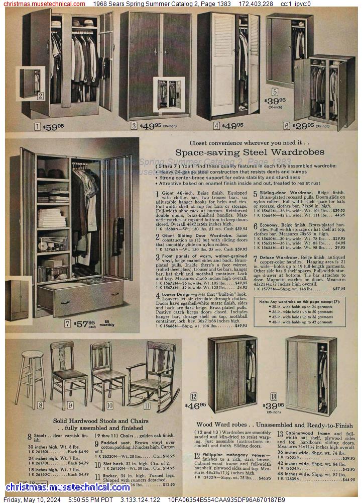 1968 Sears Spring Summer Catalog 2, Page 1383
