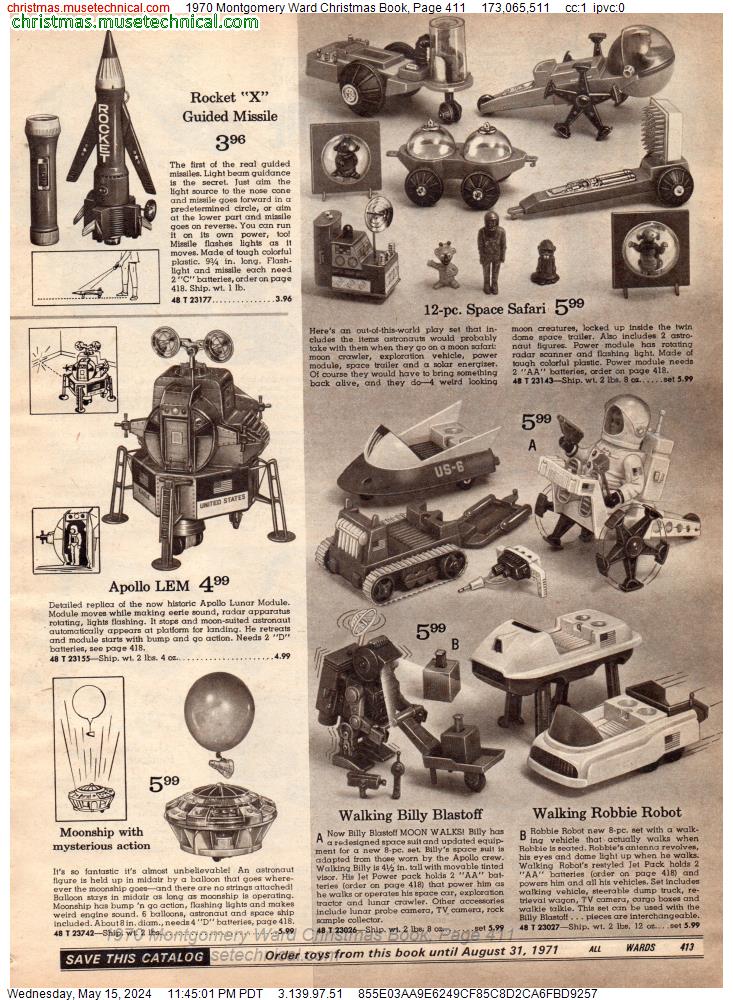 1970 Montgomery Ward Christmas Book, Page 411