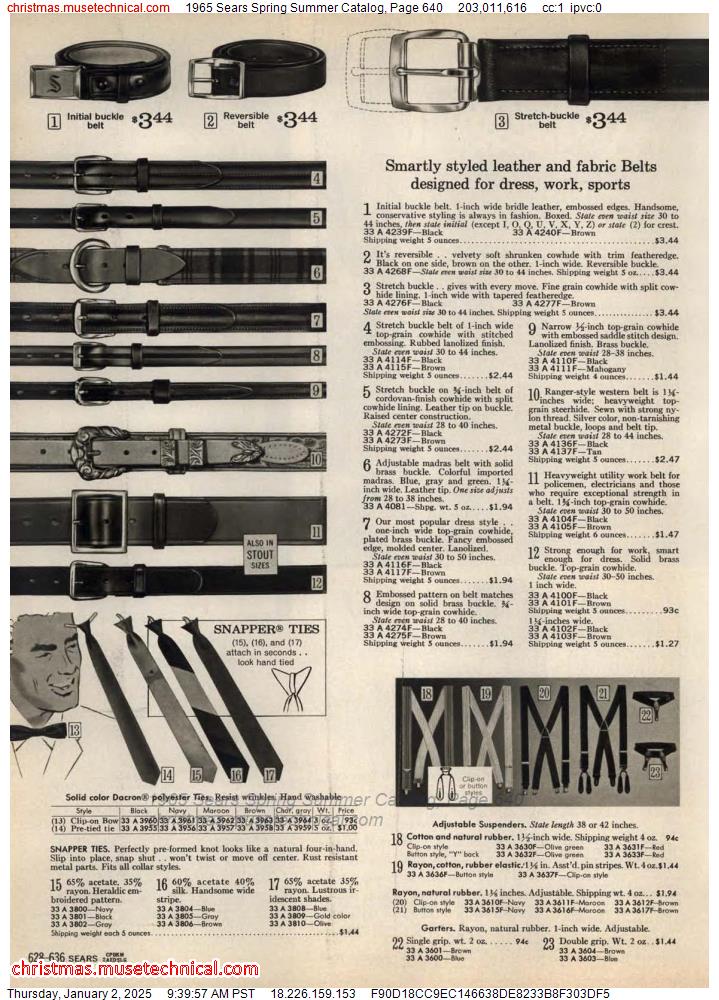 1965 Sears Spring Summer Catalog, Page 640