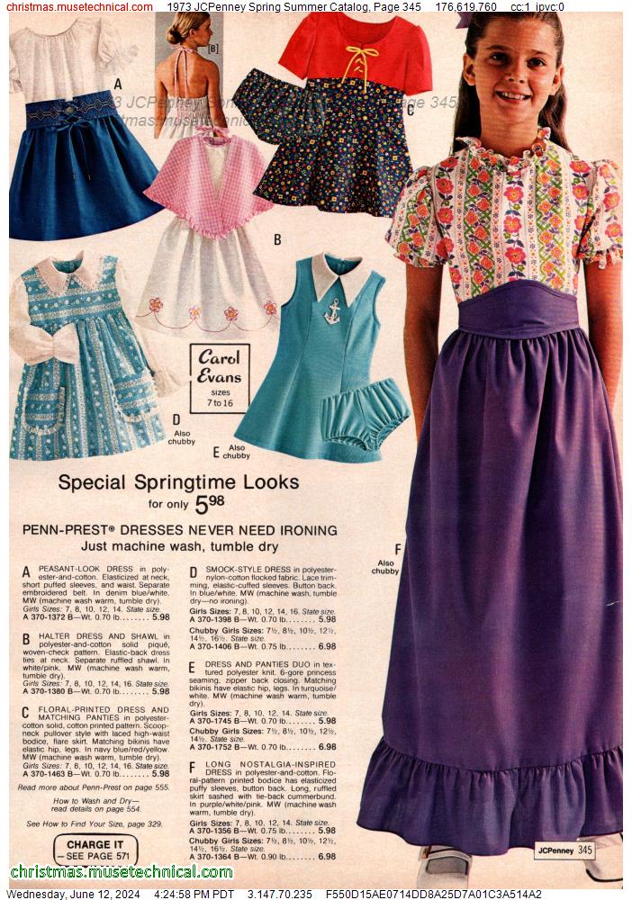 1973 JCPenney Spring Summer Catalog, Page 345