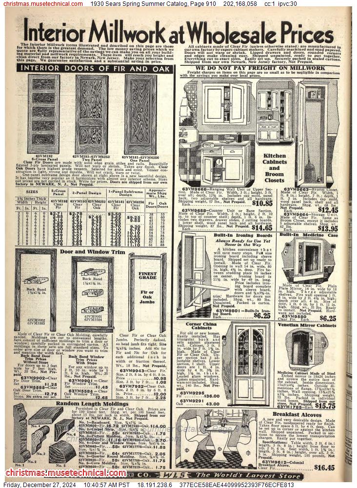 1930 Sears Spring Summer Catalog, Page 910