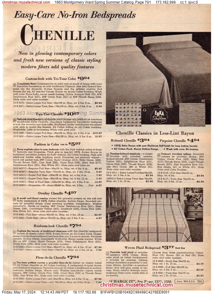 1963 Montgomery Ward Spring Summer Catalog, Page 791