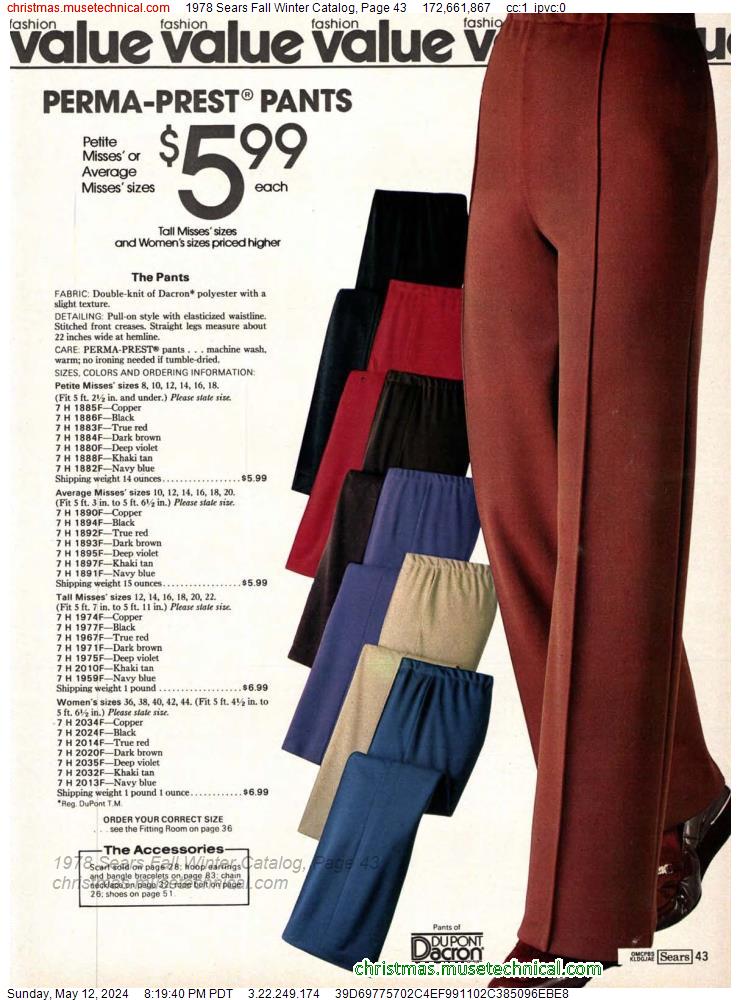1978 Sears Fall Winter Catalog, Page 43