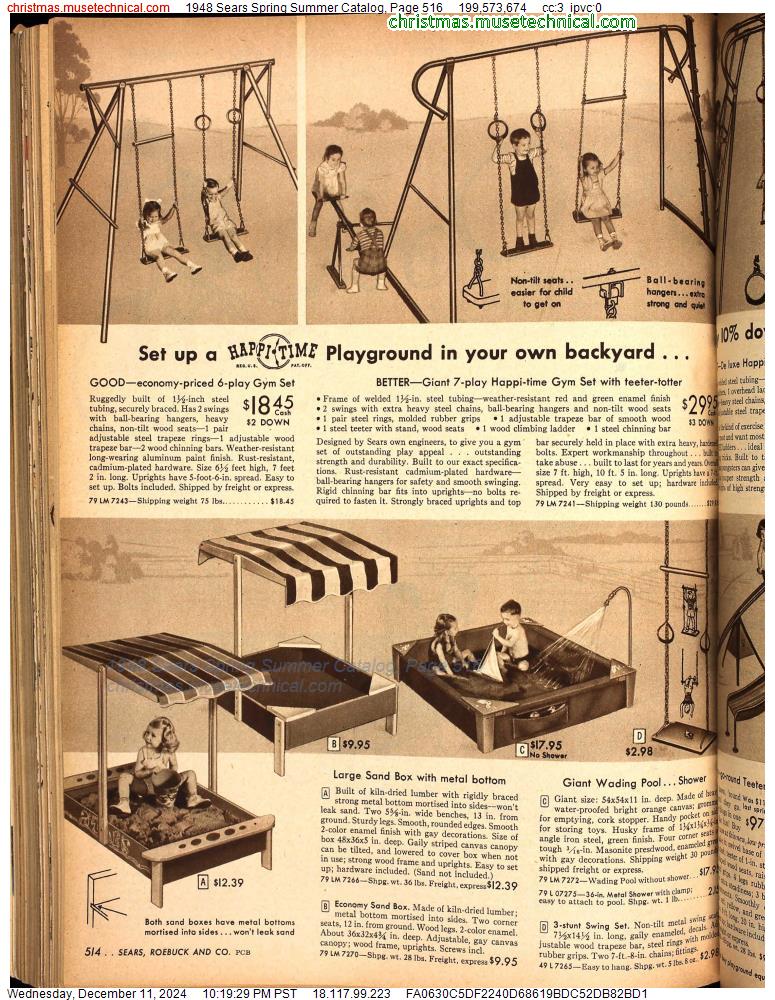 1948 Sears Spring Summer Catalog, Page 516