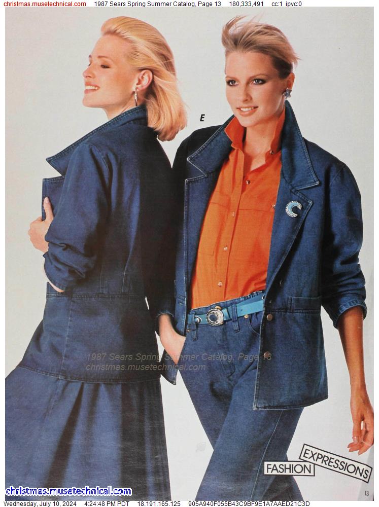 1987 Sears Spring Summer Catalog, Page 13