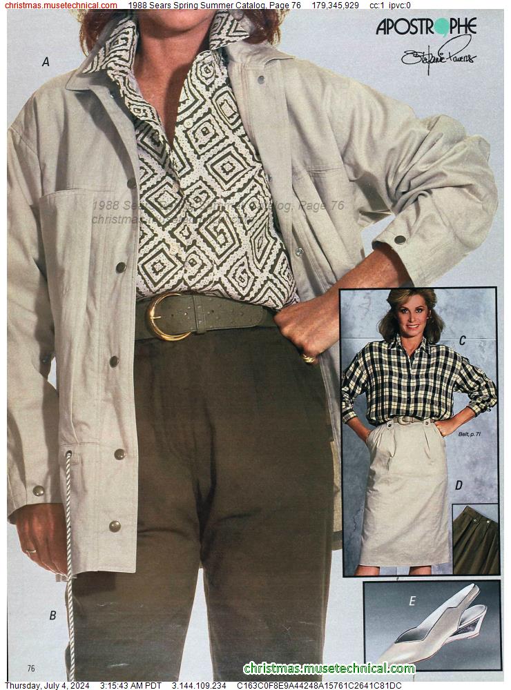 1988 Sears Spring Summer Catalog, Page 76