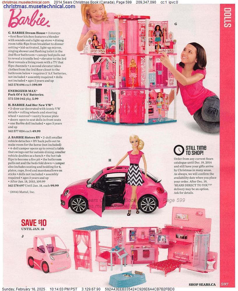 2014 Sears Christmas Book (Canada), Page 599