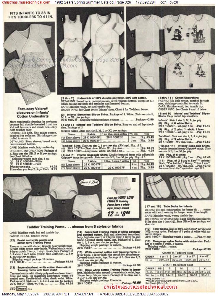 1982 Sears Spring Summer Catalog, Page 326