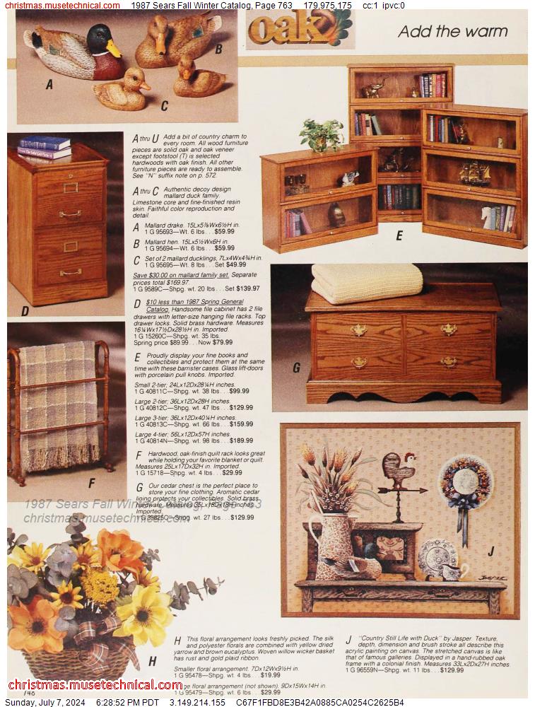 1987 Sears Fall Winter Catalog, Page 763
