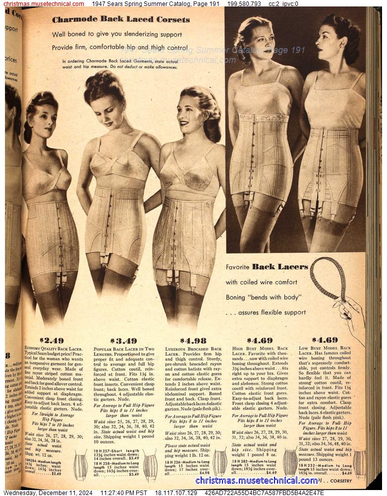 1947 Sears Spring Summer Catalog, Page 191