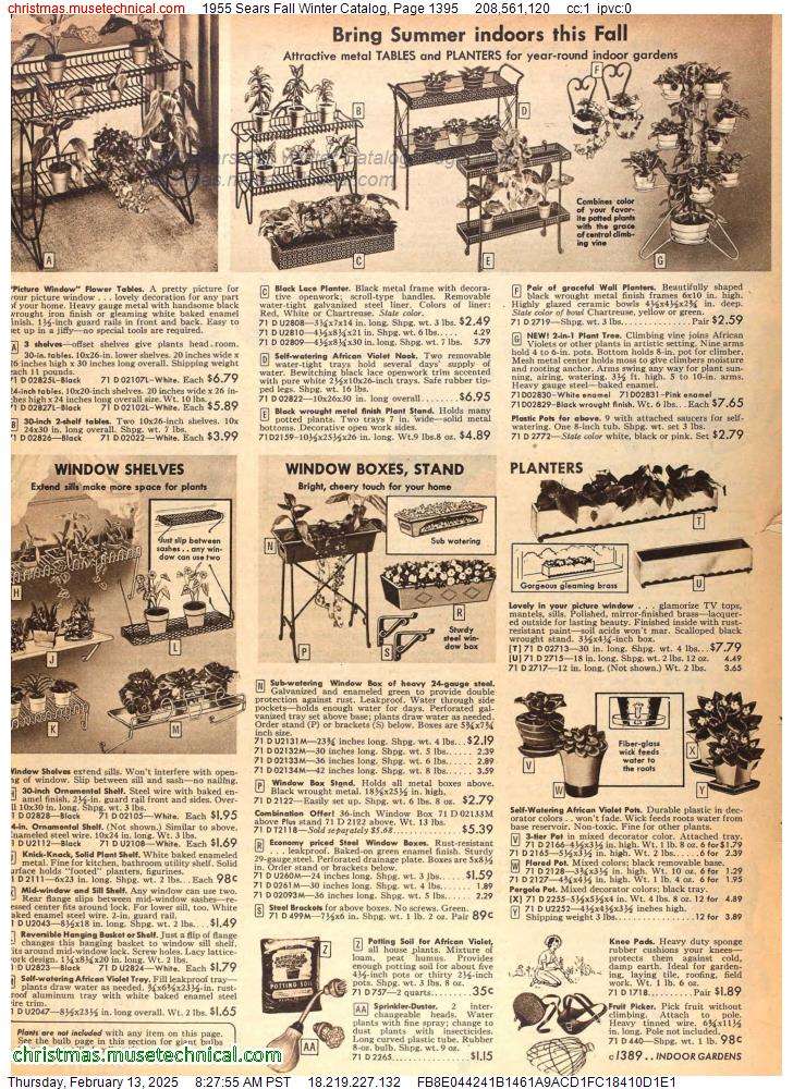 1955 Sears Fall Winter Catalog, Page 1395