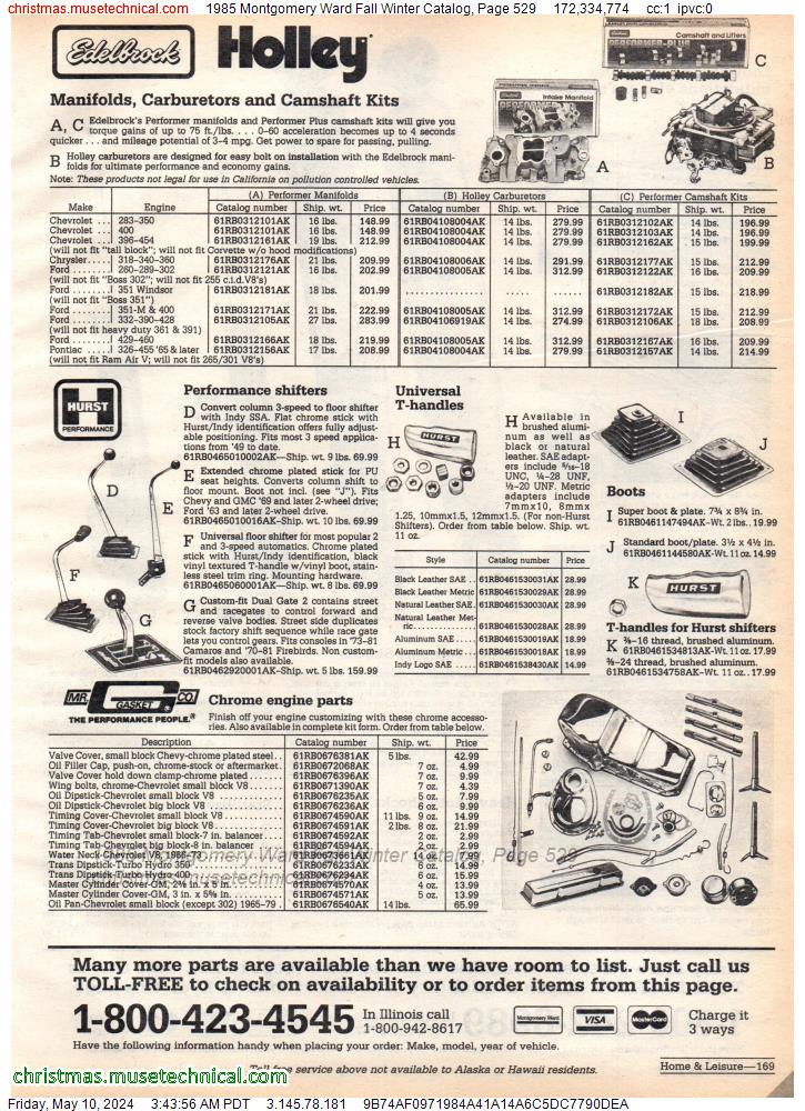 1985 Montgomery Ward Fall Winter Catalog, Page 529