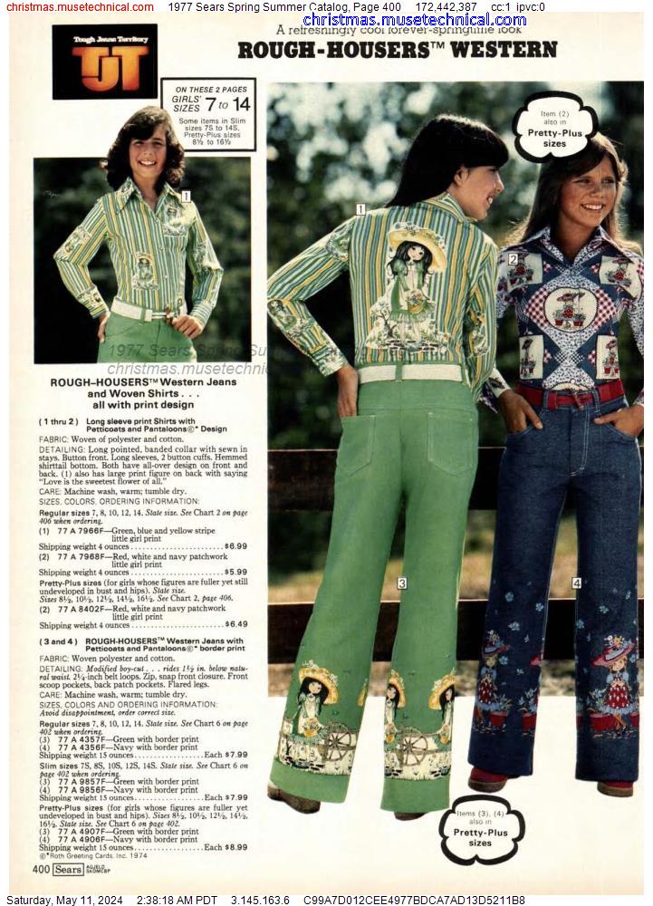 1977 Sears Spring Summer Catalog, Page 400