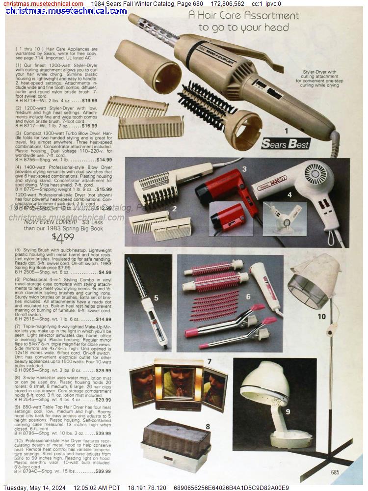 1984 Sears Fall Winter Catalog, Page 680
