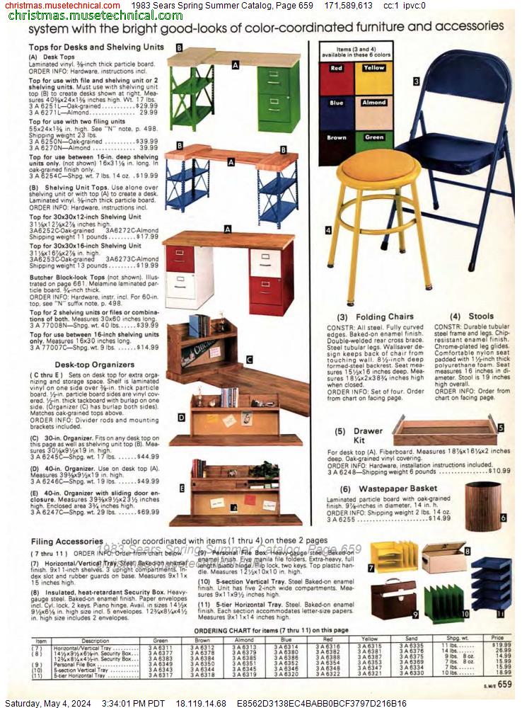 1983 Sears Spring Summer Catalog, Page 659